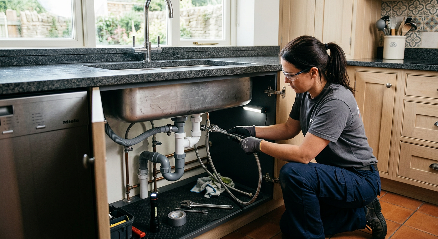 Installation plomberie cuisine avec pose d'évier à Montrouge